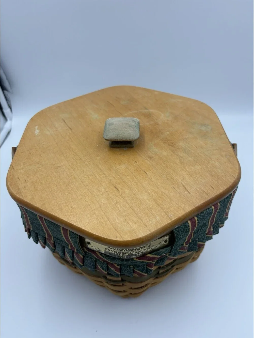 Longaberger 1997 Christmas Collection Snowflake Basket Lid/Liner/Protector
